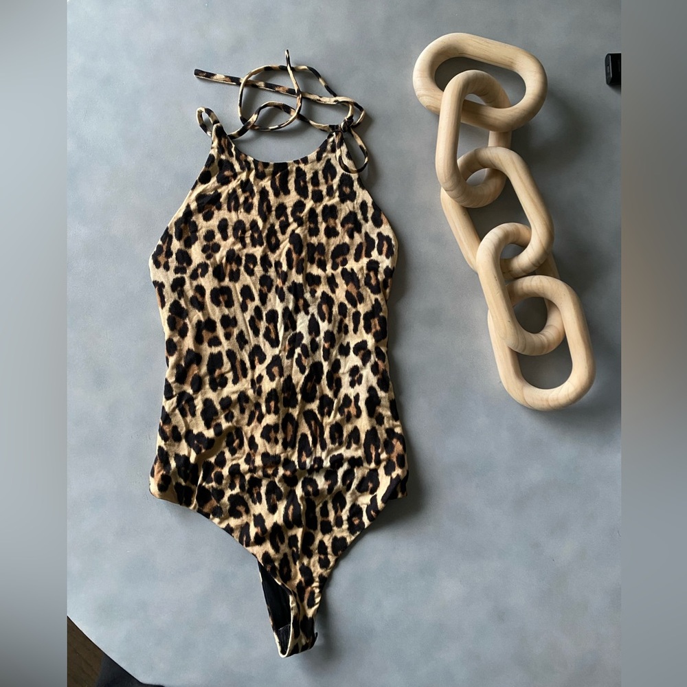 Alice & Olivia Leopard Bodysuit